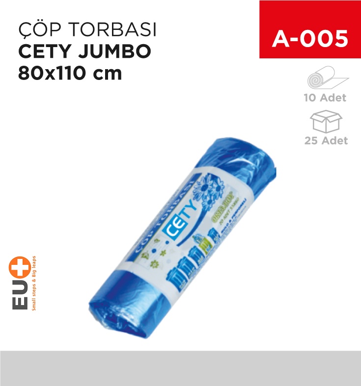 Çöp Torbası Jumbo Cety 80*110 Cm