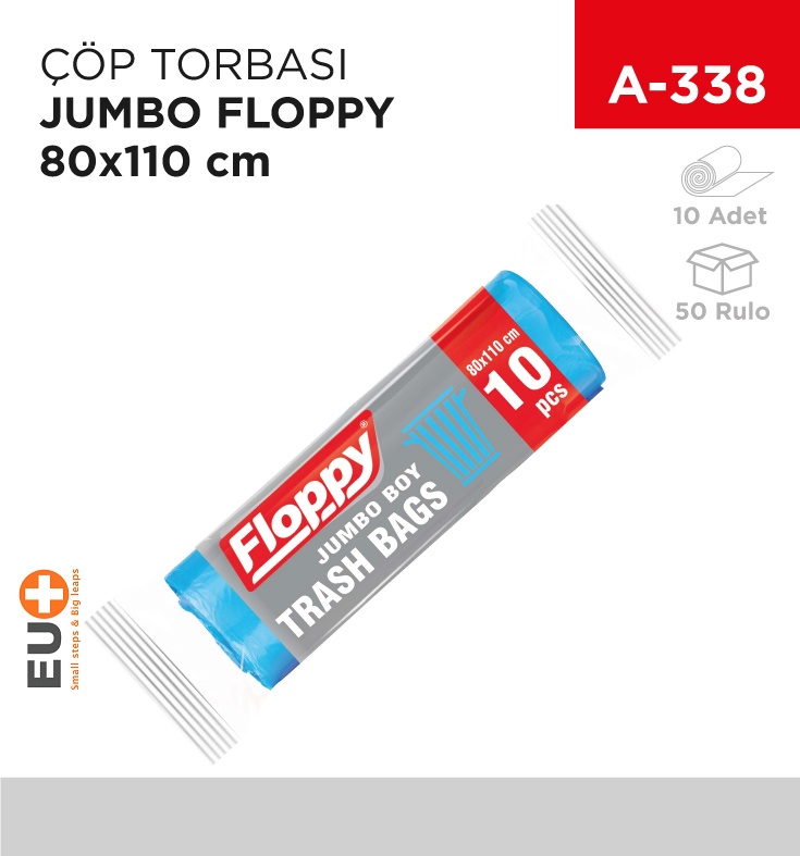 Çöp Torbası Jumbo Floppy 80*110 Cm - Koli:50 Adet