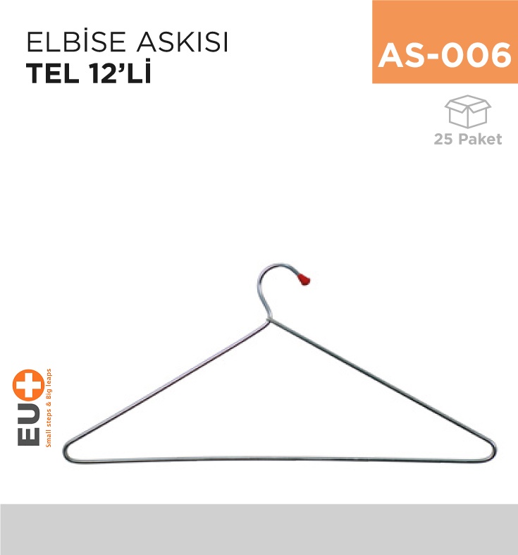 Elbise Askısı Tel 12'Li