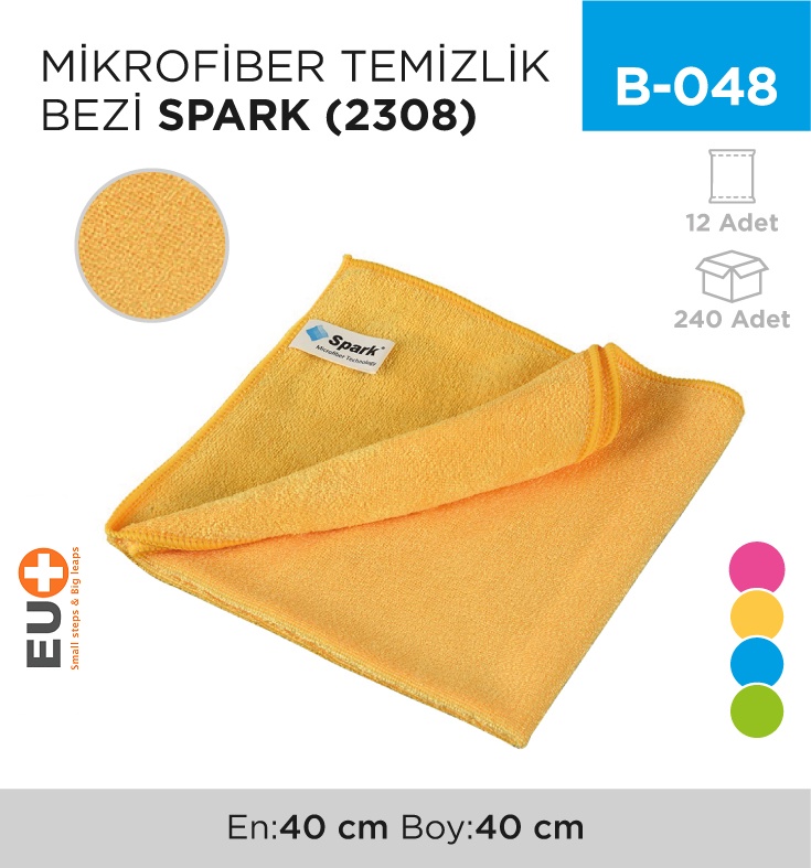 Mikrofiber Temizlik Bezi Spark (2308) - Koli:12 Adet