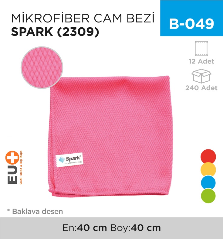 Mikrofiber Cam Bezi Spark (2309) - Koli:12 Adet