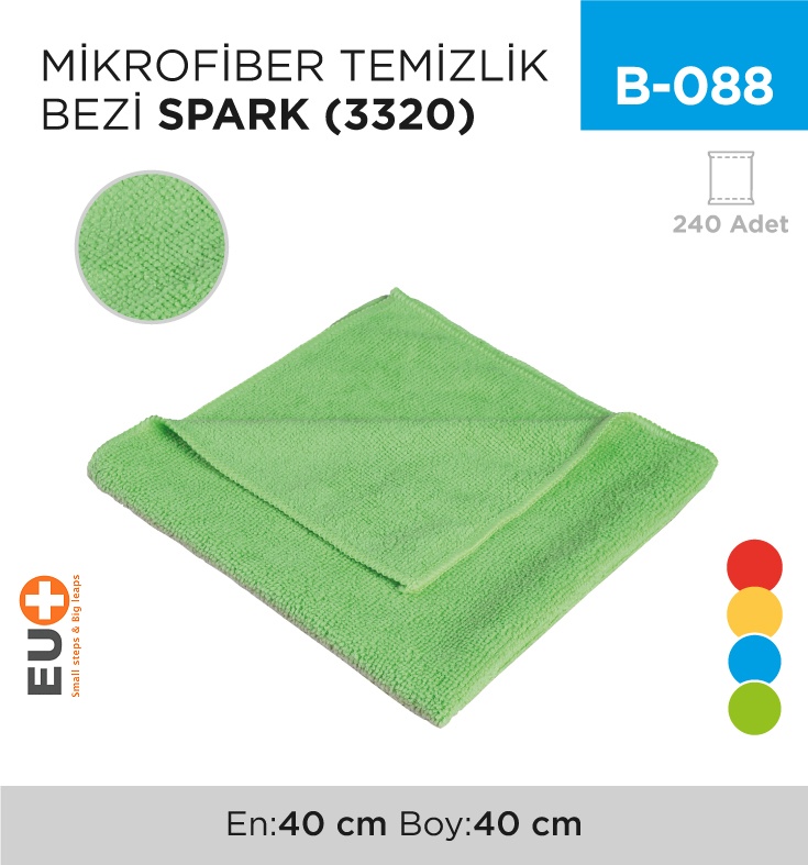 Mikrofiber Temizlik Bezi Spark (3320) - Koli:240 Adet