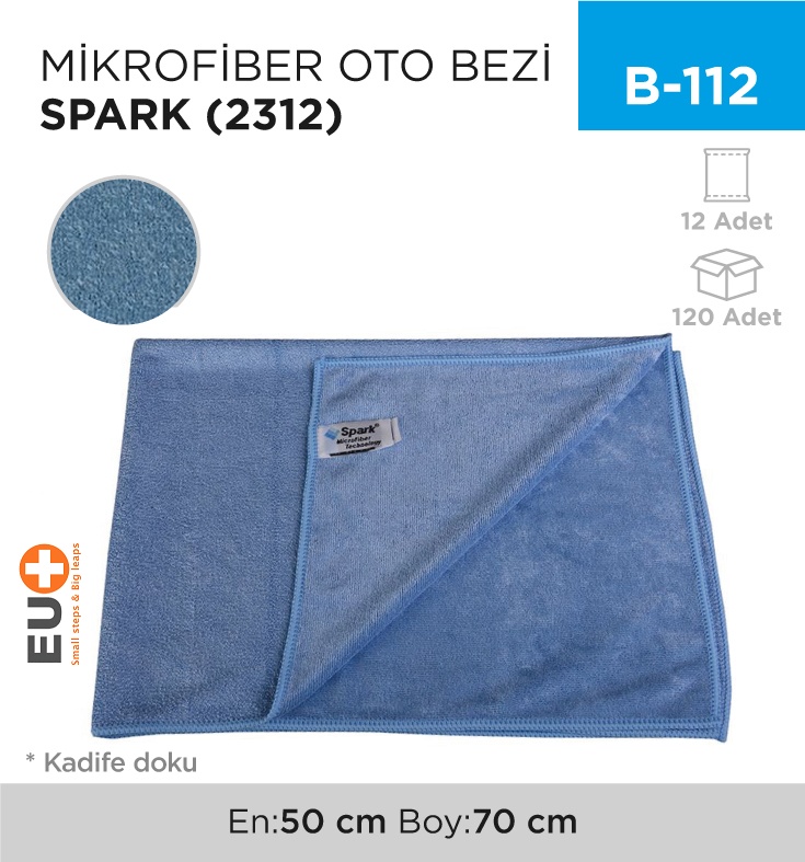 Mikrofiber Oto Bezi Spark (Kadife) (2312) - Koli:12 Adet