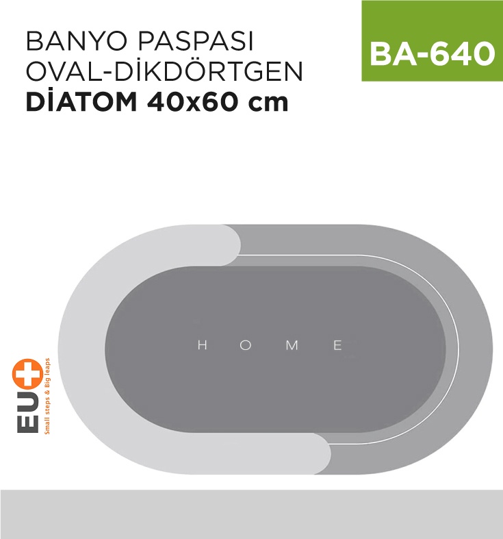 Banyo Paspası Diatom 40*60 Cm (Oval&amp;Dikdörtgen)(370-371)