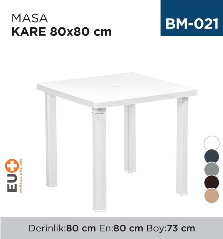 Masa Kare 80*80 Cm (2570) - Koli:1 Adet