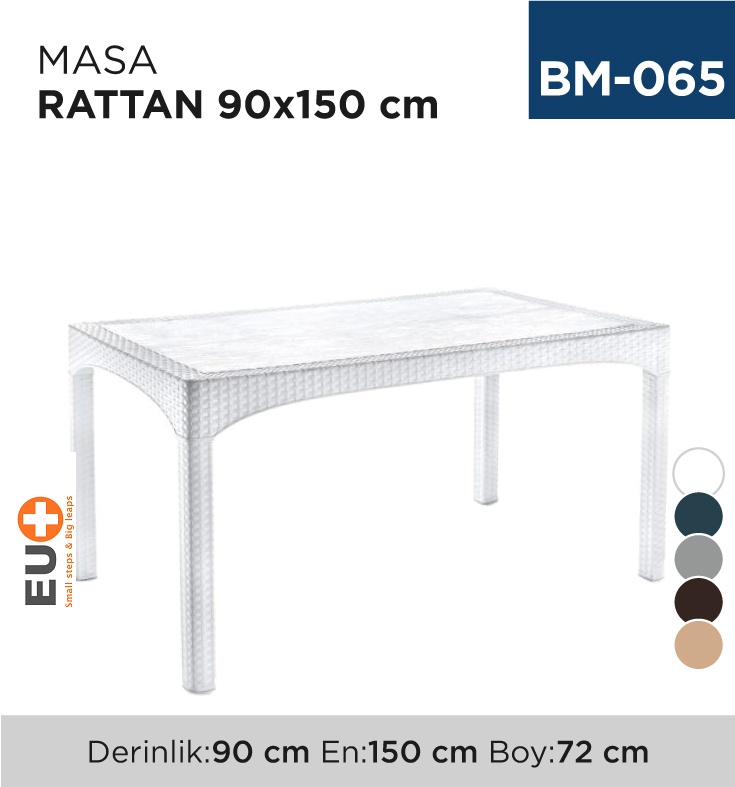 Masa Rattan 90 Cm*150 Cm (2587)