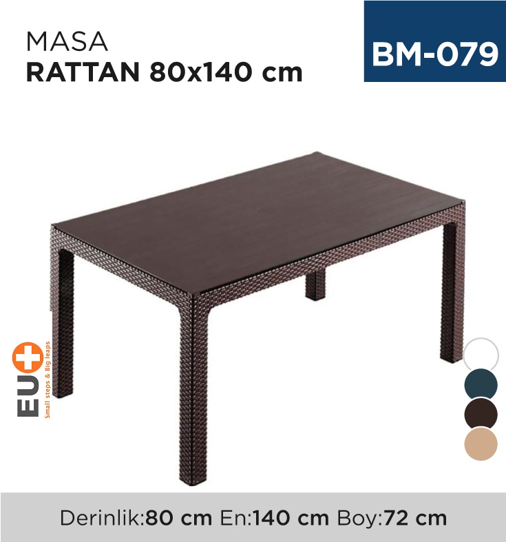 Masa Rattan 80 Cm*140 Cm Bs