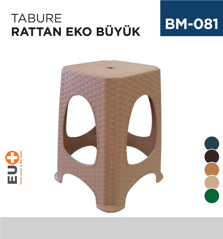 Tabure Rattan Büyük Bs