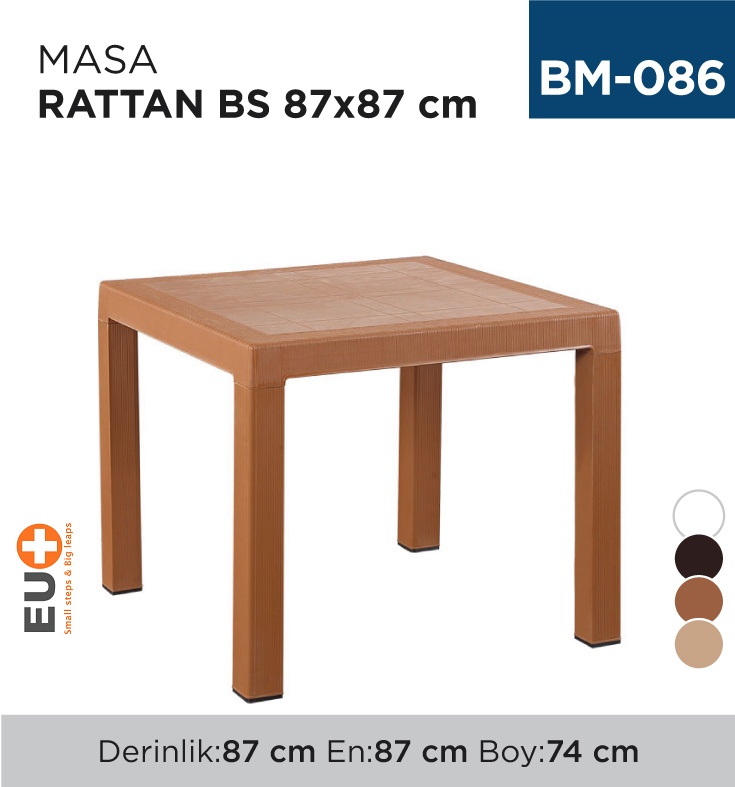 Masa Rattan Bs 87*87 Cm