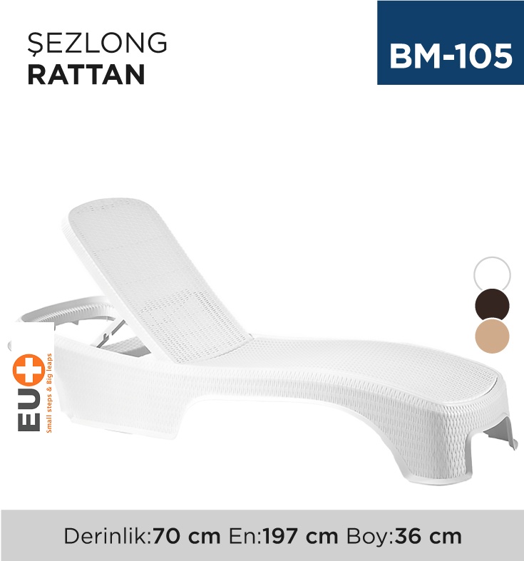 Şezlong Rattan (2536) - Koli:1 Adet