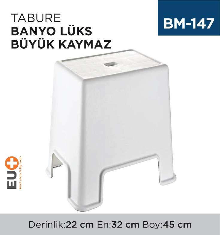 Tabure Banyo Lüks Büyük (Çelik Ayna)(129)