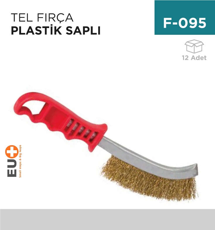 Tel Fırça Plastik Saplı