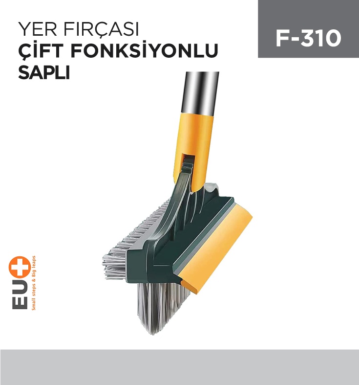 Yer Fırçası Çift Fonksiyonlu Saplı