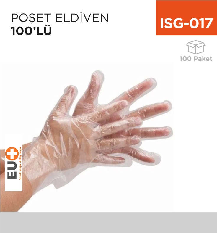 Poşet Eldiven 100'Lü - Koli:100 Adet