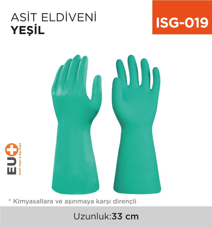 Asit Eldiveni Yeşil (Ntl-33) - Koli:120 Adet