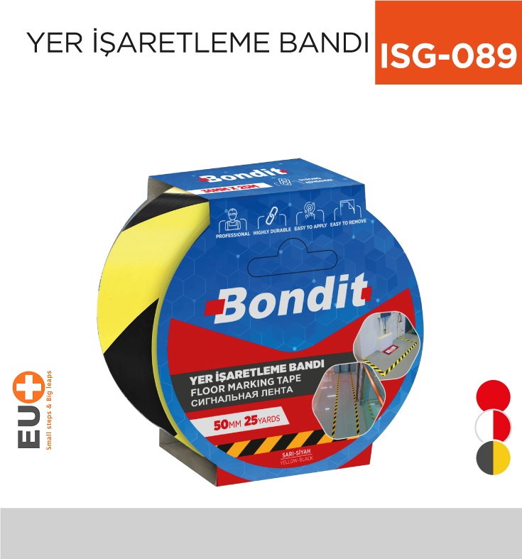 Yer İşaretleme Bandı 50 Mm (Bny 5025R) - Koli:1 Adet