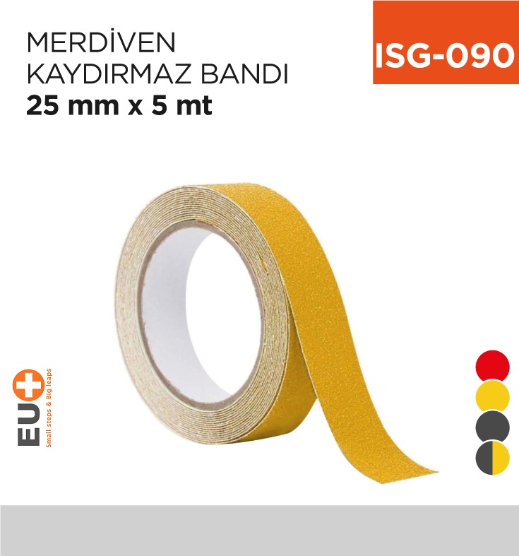 Merdiven Kaydırmaz Bandı 25 Mm*5 Mt