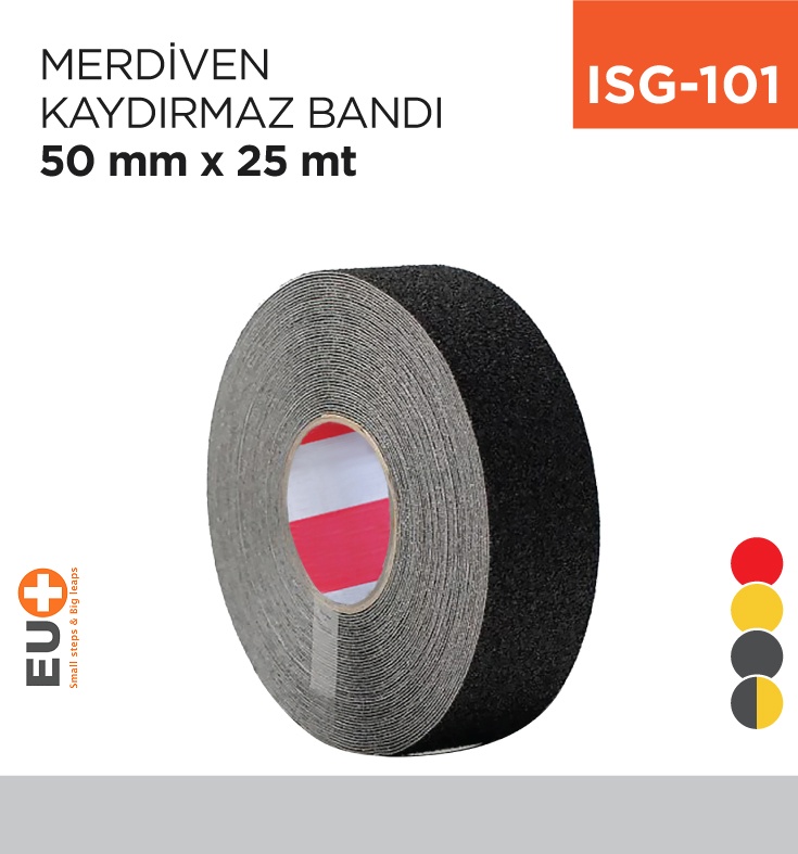 Merdiven Kaydırmaz Bandı 50 Mm*25 Mt - Koli:1 Adet