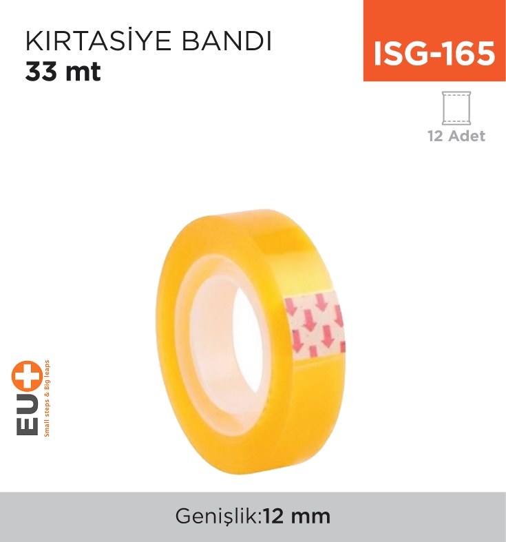 Kırtasiye Bandı 12 Mm*33 Mt