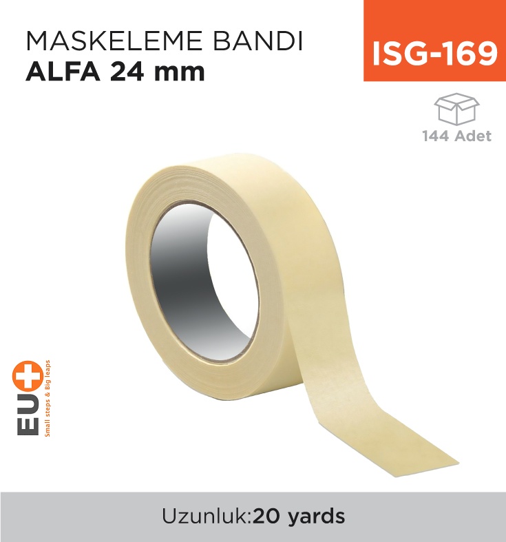 Maskeleme Bandı Alfa 24 Mm *20 Yds - Koli:144 Adet