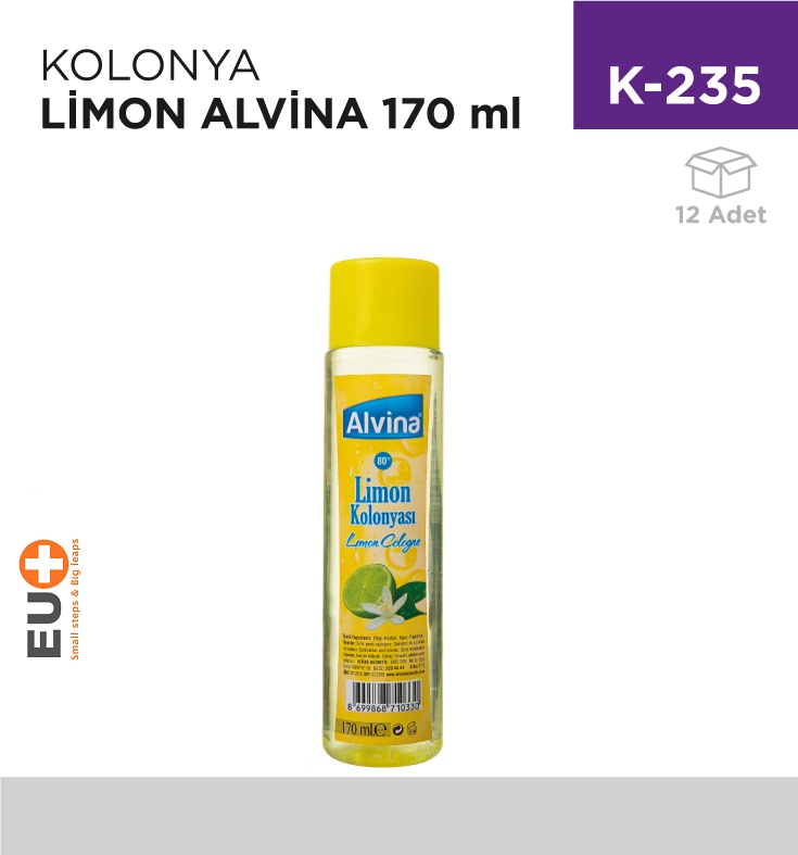 Kolonya Limon Alvina 170 Ml