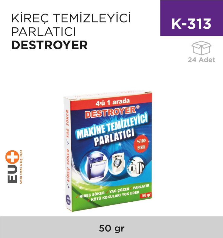 Kireç Temizleyici Parlatıcı Destroyer 50 Gr - Koli:24 Adet