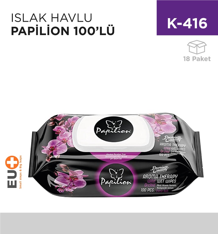 Islak Havlu Papilion 100 Lü