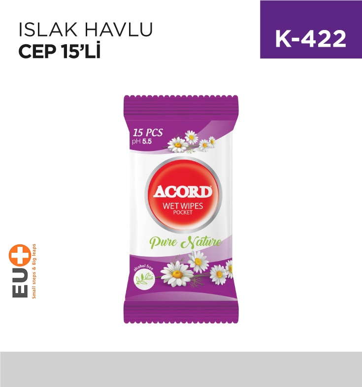 Islak Havlu Cep Acord 15'Li