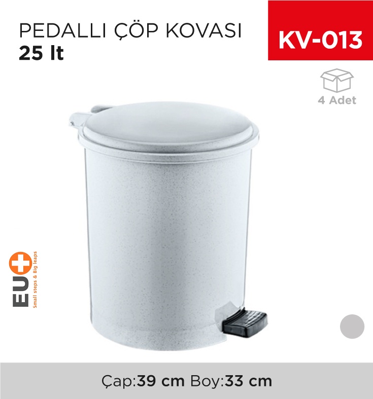 Pedallı Çöp Kovası 25 Lt Şenyayla(4233)