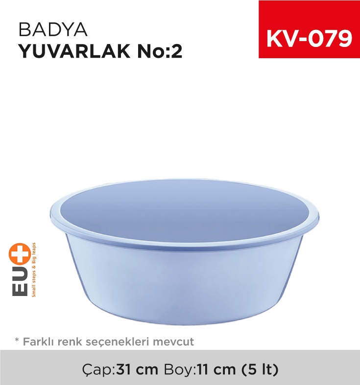 Badya Yuvarlak No:2 (5 Lt) (E-156) - Koli:50 Adet