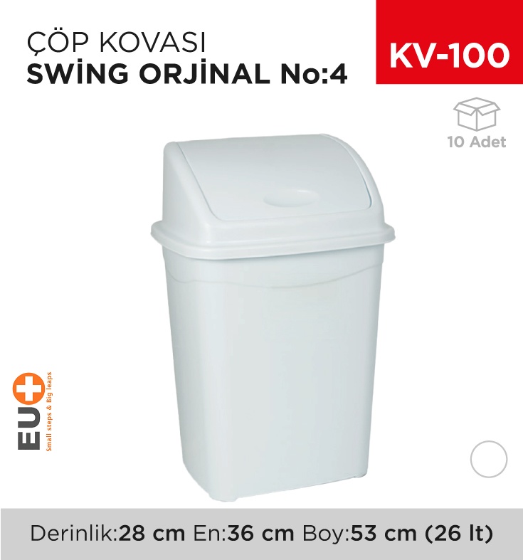 Swing Çöp Kovası No:4 Orjinal (26 Lt) (Up 119)