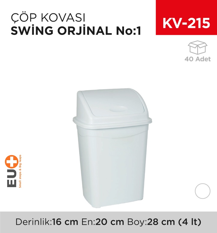 Swing Çöp Kovası No:1 Orjinal (4 Lt) (Up 113)