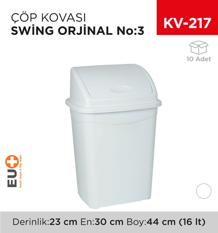 Swing Çöp Kovası No:3 Orjinal (16 Lt) (Up 117)