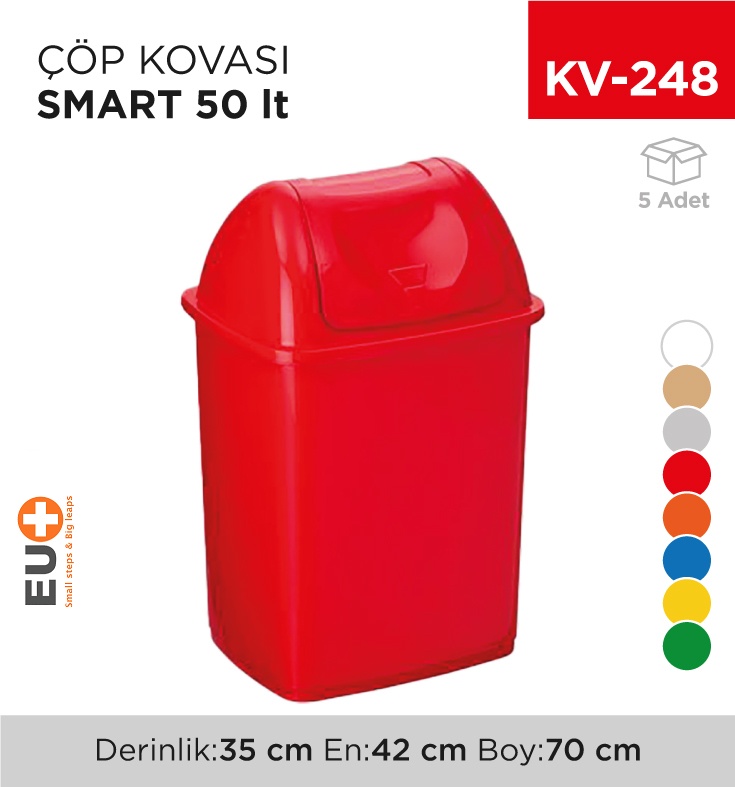 Smart Çöp Kovası 50 Lt (4195)