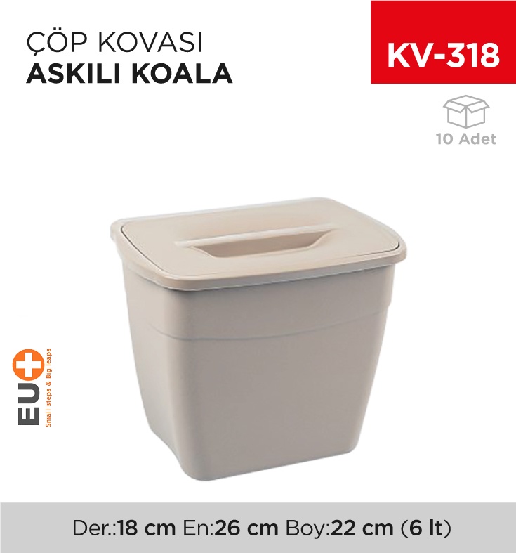 Askılı Çöp Kovası Koala(Up500)