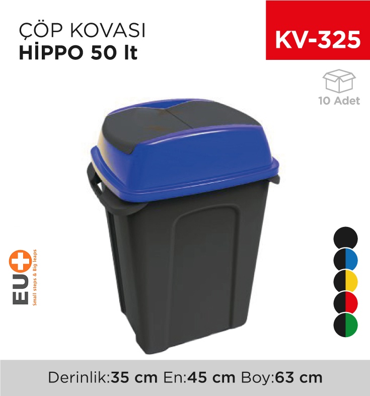 Hippo Çöp Kovası 50 Lt (Up220)