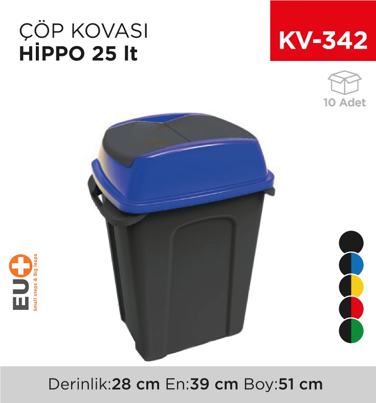 Hippo Çöp Kovası 25 Lt (Up 218)