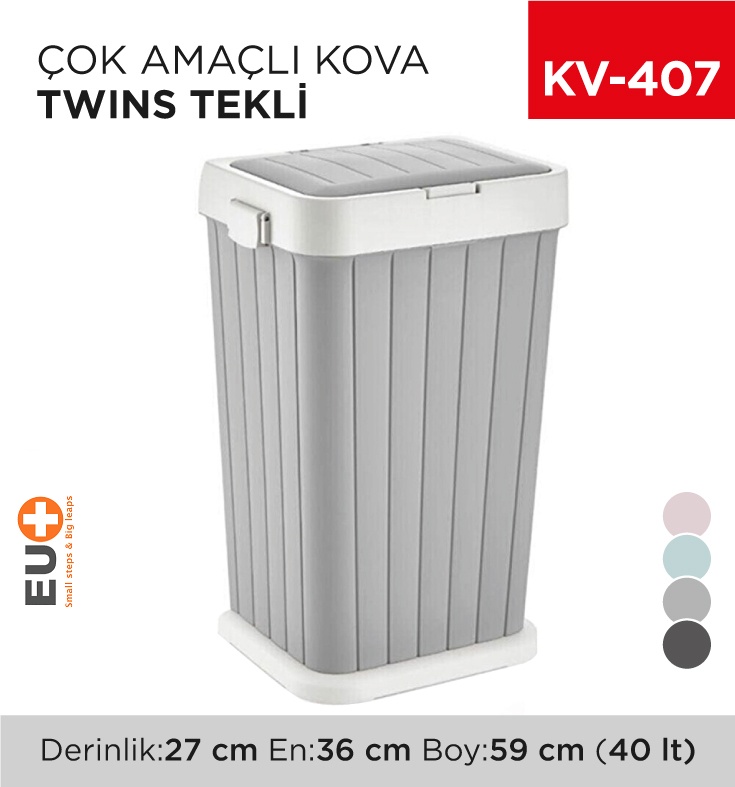 Çok Amaçlı Kova Twıns Tekli 40 Lt (6139)