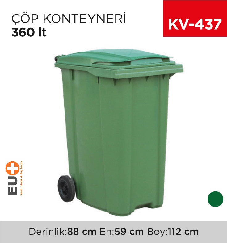 Çöp Konteyneri 360 Lt