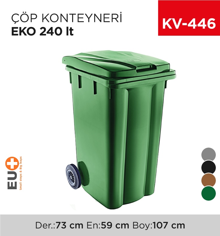 Çöp Konteyneri Eko 240 Lt (6511)