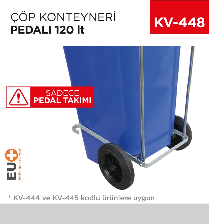 Çöp Konteyneri Pedalı 120 Lt - Koli:1 Adet