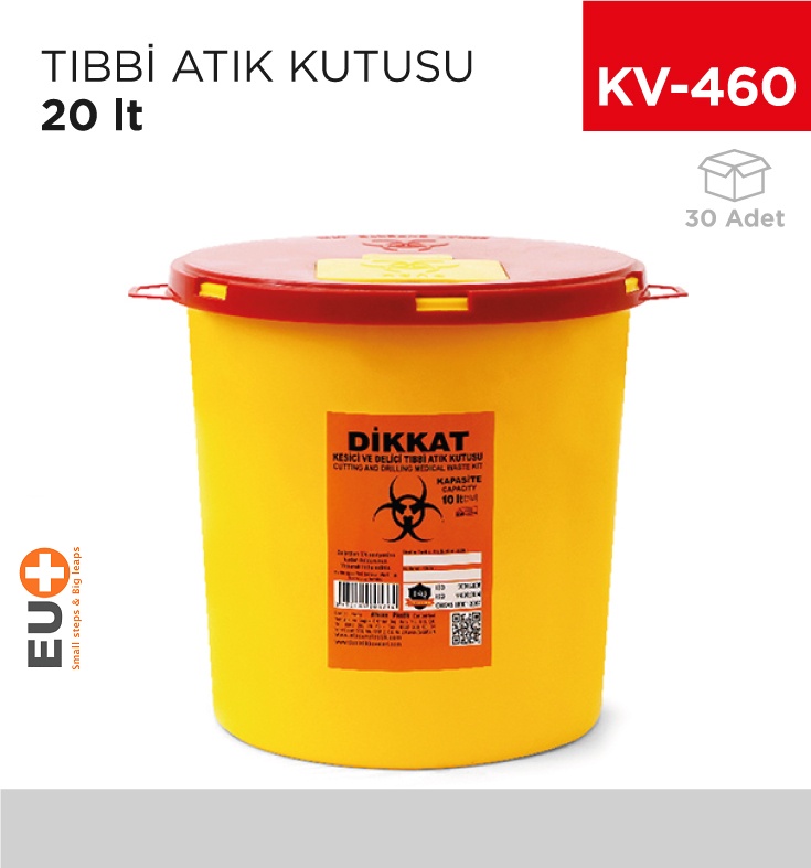 Tıbbi Atık Kutusu 20 Lt