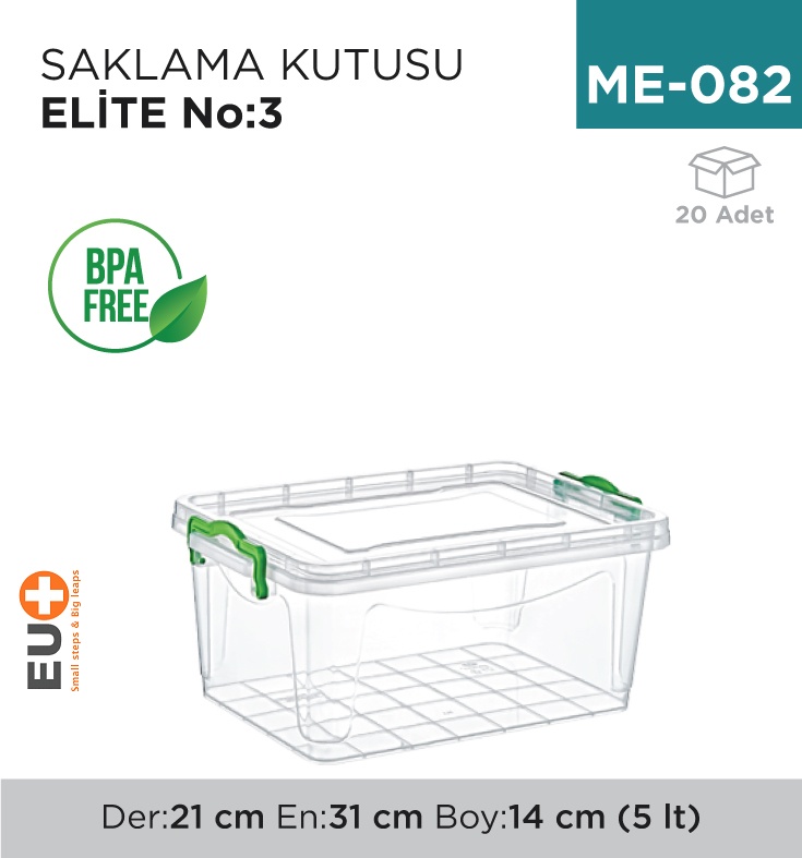 Saklama Kutusu No:3 Elite 5 Lt (2680) - Koli:20 Adet