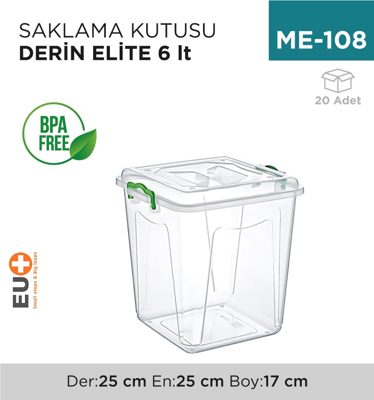 Saklama Kutusu Derin Elite 6 Lt (2650) - Koli:20 Adet