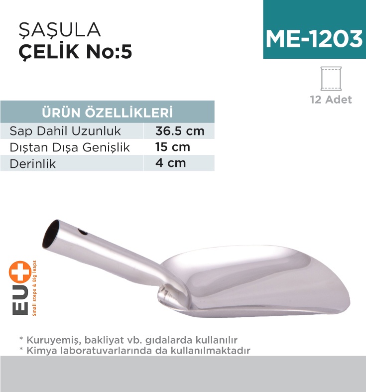 Şaşula Çelik No:5 (36.5 Cm) (Mps-5) - Koli:12 Adet