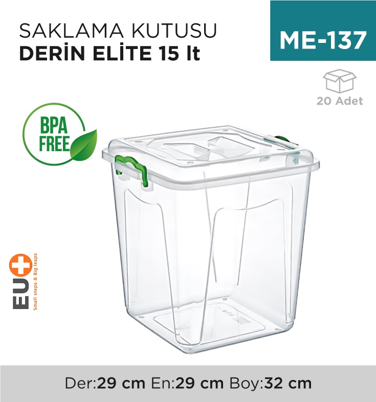 Saklama Kutusu Derin Elite 15 Lt (2656)