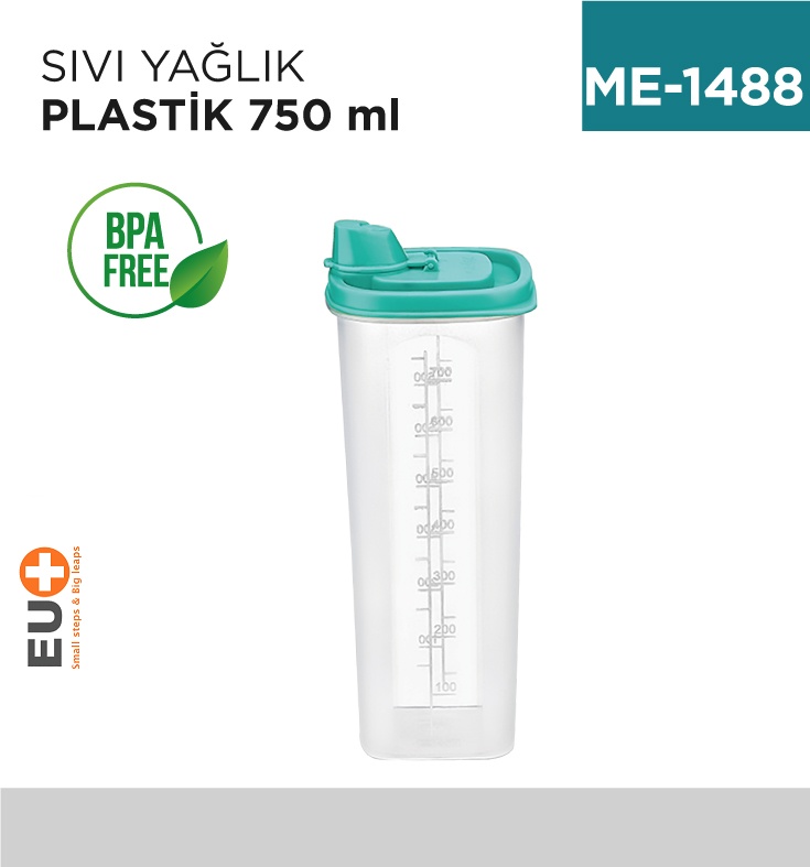 Sıvı Yağlık Plastik 750 Ml (E-401)