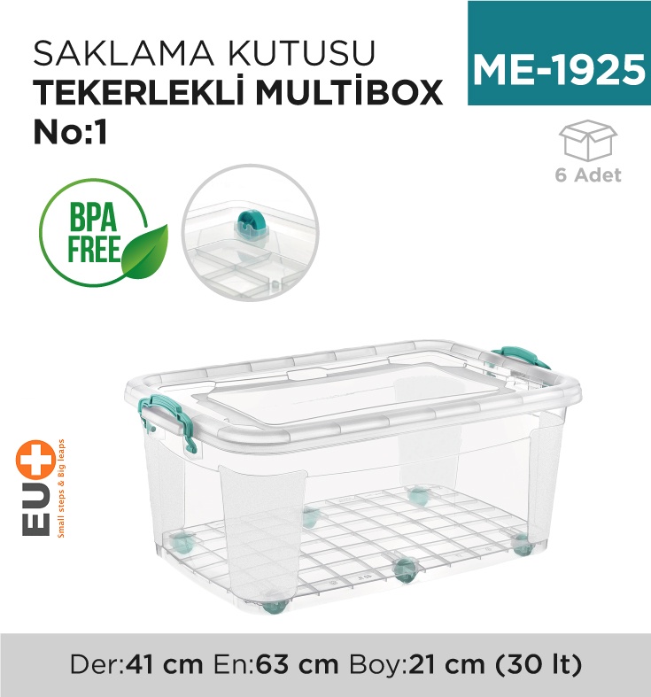 Saklama Kutusu Teker. M.Box No:1 (30 Lt) (E-510)