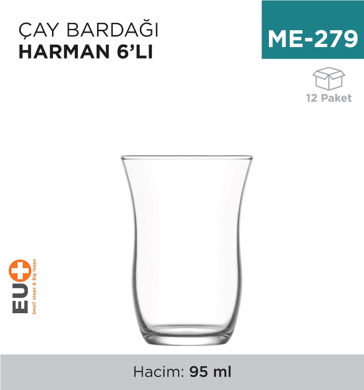 Çay Bardağı Harman 6'Lı (30030)