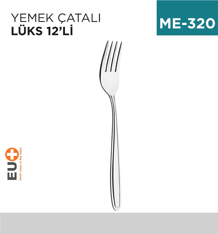 Yemek Çatalı Lüks 12'Li (Lokanta)